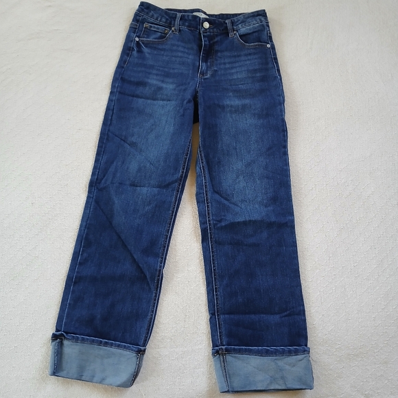 Oat New York Women's Straight Leg Jeans - Dark Blue - Picture 2 of 9